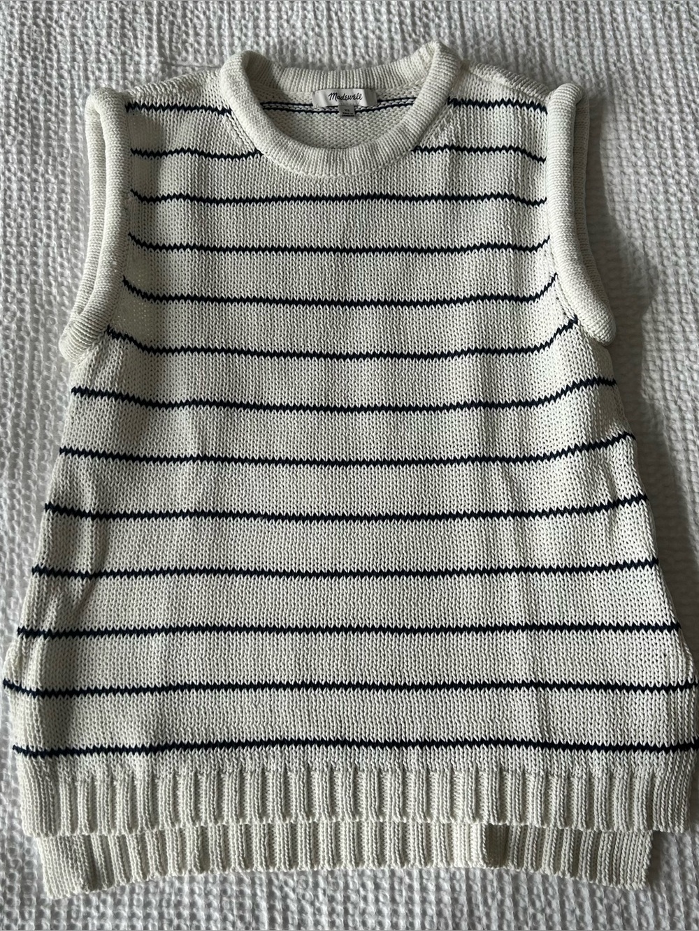 Madewell Melina Puff Trim Vest